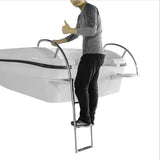 3 step stainless steel marine boat ladder