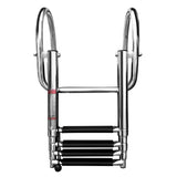 Boat Accessories Stainless Steel Boat Boarding Telescoping Ladder Sliding folding swimming Launching ladder With handrail
